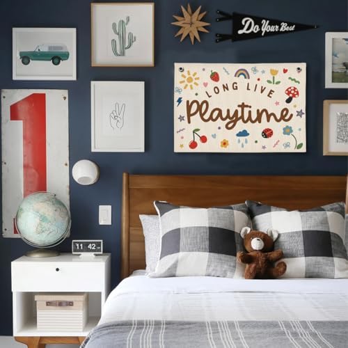 Playroom Kids Wall Decor Long Live Playtime Whimsical Classroom - Image 4
