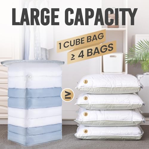 TAILI 6 Pack Vacuum Storage Bags, Jumbo Cube - Image 3