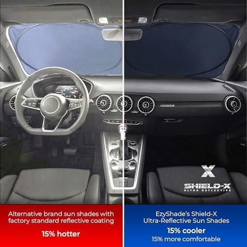 EzyShade Truck Car Windshield Sun Shade. See Size-Chart. Large Size - Image 2