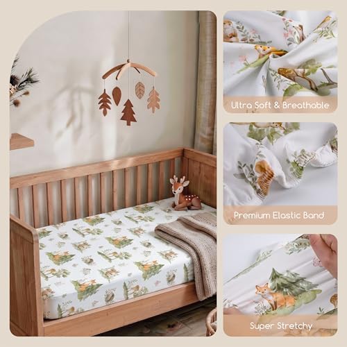 3 Pack Bedside Bassinet Sheets Girl & Boy 33" x 20" Rectangle - Image 6