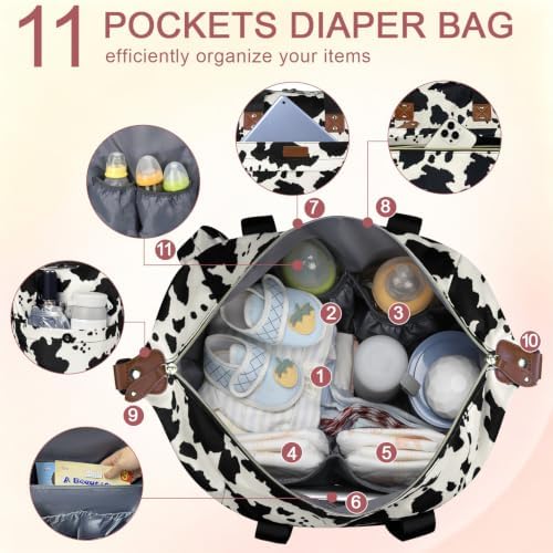 Pritent Diaper Bag Tote Waterproof Maternity Baby Bags - Image 6