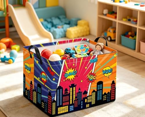 Rectangular Kids Storage Basket Baby Gift Basket Cute Toy Storage Bin Organizer - Image 5