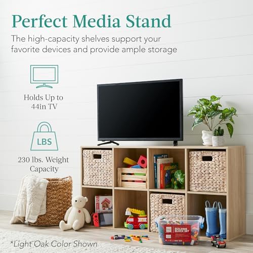 Best Choice Products Kids Bookcase 8-Cube Storage Organizer, 11in Shelf Opening - Image 5