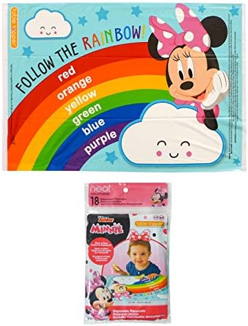 Neat Solutions Disney Minnie Mouse Table Topper Disposable Stick-on Placemats by Disney