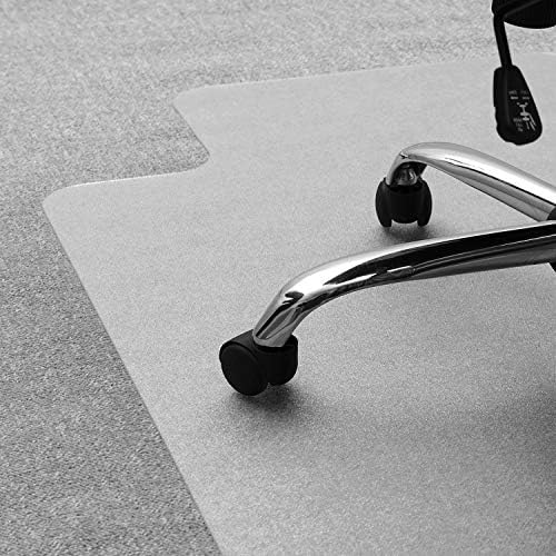 Floortex Poly Rctglr Lipped ChairMat Plush Pile Carpet48X53 - Image 5