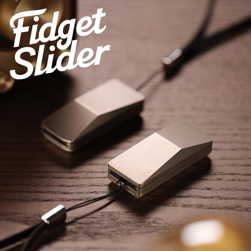 Fidget Toys Metal Fidget Slider Toys- Stress Relief EDC Fidget Slider Casual Metal Adult's Hand Toys,Pickup Truck Design and Multiple Play Options