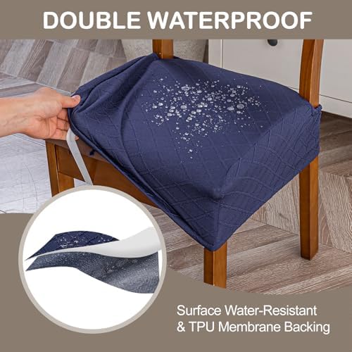Genina Waterproof Chair Covers for Dining Room - Image 3
