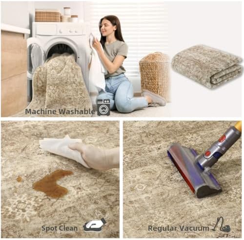Washable Living Room Area Rug: 5x7 Rugs - Image 6