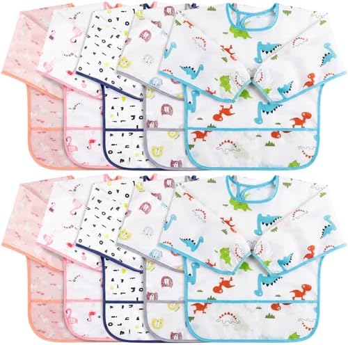 Tarpop Long Sleeve Bibs, Infant Smocks Bulk by Tarpop