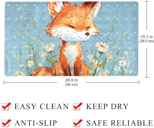 Non Slip Shower Mat Bathtub Mat 15.1x26.8 Inch, Quick Dry Bath Mat - Image 4