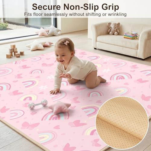 Basumee Splat Mat for Under High Chair, Waterproof & Mess-Proof Floor Mat - Image 4