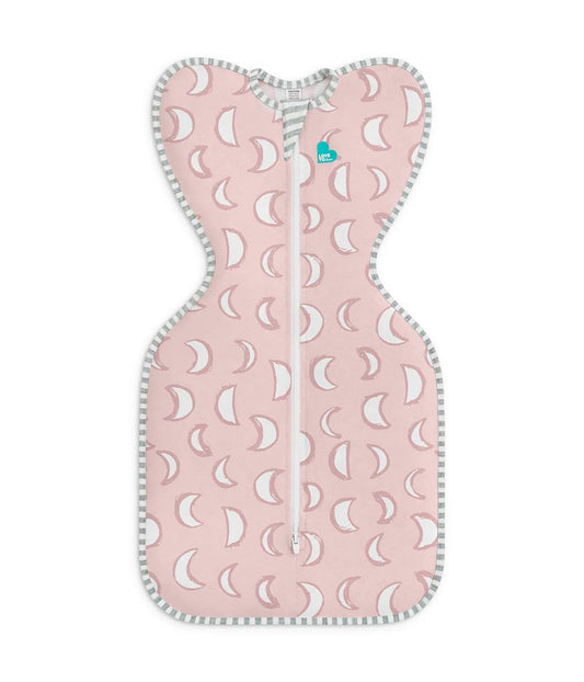 Love to Dream Swaddle UP, Sleep Sack 0-3 Months, Self-Soothing, Improves Sleep, Snug Fit Helps Calm Startle Reflex, Baby Essentials Must Haves Newborn, 1.0 TOG, 5-8.5 lbs, Eclipse Pink