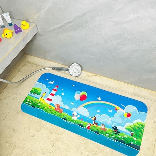 BEEHOMEE Kids Bath Mat for Tub, Non-Slip Toddler Bathtub Mat - Image 6