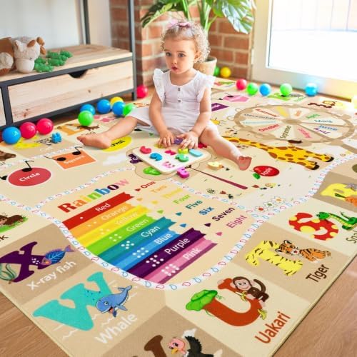 BENRON 4x6 Playroom Rug for Kids Washable, PlayMat - Image 3