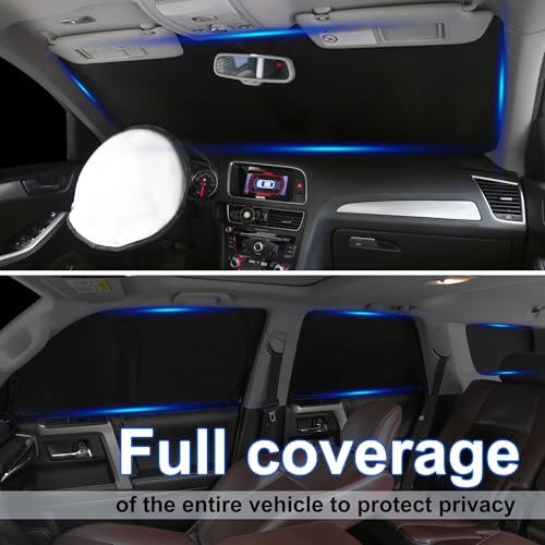 TINGLU Window Shades for Buick Enclave 2010-2017 Accessories Car Side Full - Image 2