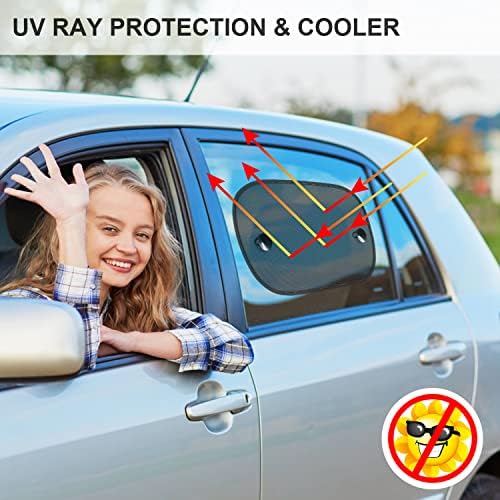 DIZA100 Car Sun Shade, 2 Pack Window Shade - Image 3