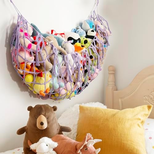 Stuffed Animal Net or Hammock -Wall Mounted-Handmade Macrame Toy Hammock - Image 5