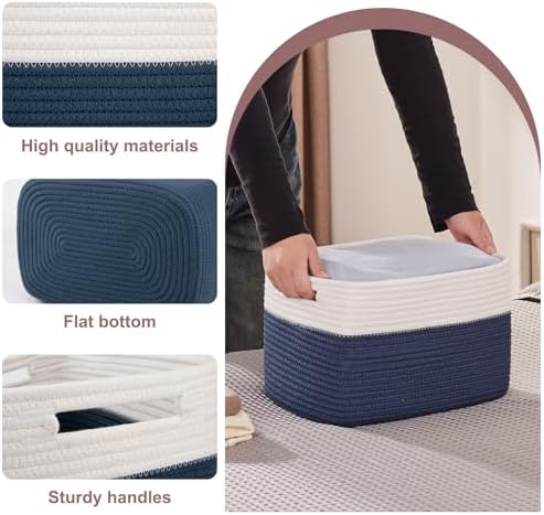 OIAHOMY 4 Pack Storage Basket, Closet Organizer - Image 3