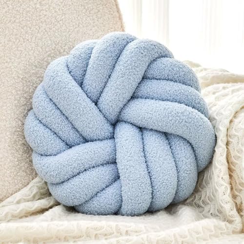 Uvvyui Knot Pillows, 14 Inch Decorative Throw Pillows Round Pillows Cushion by Uvvyui