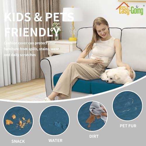 Easy-Going Waterproof Cushion Covers Set, Quilted Stretch 1-Piece Sofa Seat - Image 5