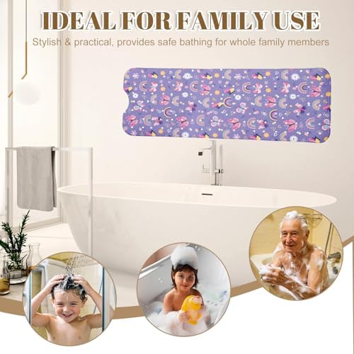 Rainbow Butterfly Bathtub Mat Non Slip - Image 7
