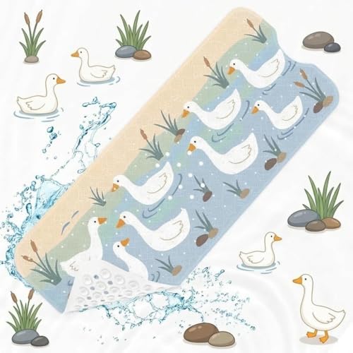 Bathtub Shower Mat 40X16 Inch, for Toddler by Culudea