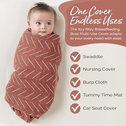 Itzy Ritzy Breastfeeding Boss Multi-Use Baby Wrap & Nursing Cover - Image 3