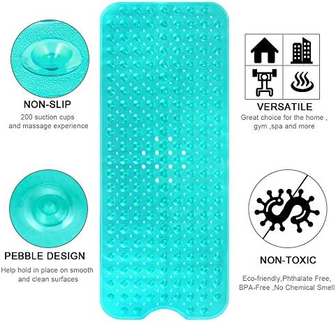 YINENN Bath and Shower Safety Mats 40x16 inch, Non Slip - Image 5