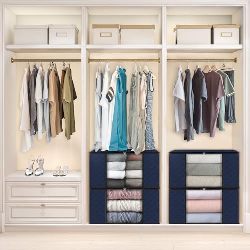 Fab totes 4 Pack Storage Bags for Clothes Blanket Storage Bins - Image 6