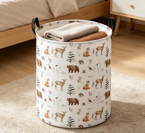 Essme Kids Laundry Basket, Animal Hamper Waterproof Storage Bin - Image 3
