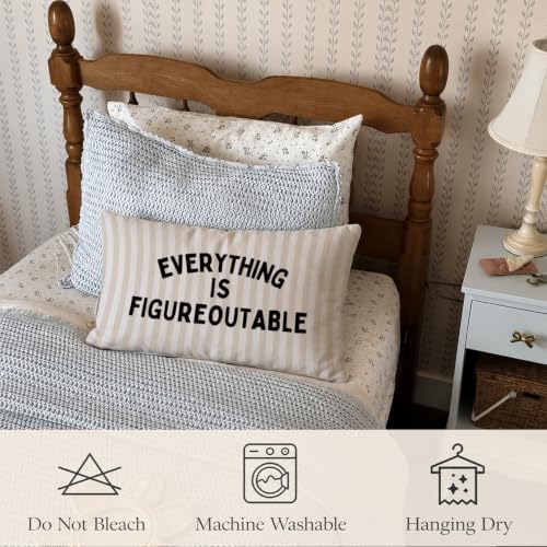 Everything is Figureoutable Inspirational 12x20 Pillow Cover, Positive - Image 5