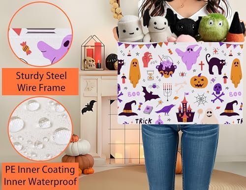 Large Halloween Themed Candy Gift Boo Basket - Image 3