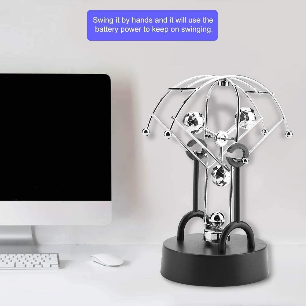 Wal front Desk Toy Electronic Swinging Shake Wiggle Device Stress Relief Perpetual Motion Decor for Home Office Desk Table (#B102)