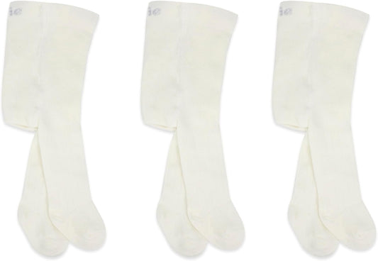 bistyle Baby Girls Tights Thick Leggings Soft | Warm Organic Cotton Stockings Pantyhose | Newborn Infant Toddler 3 Pack