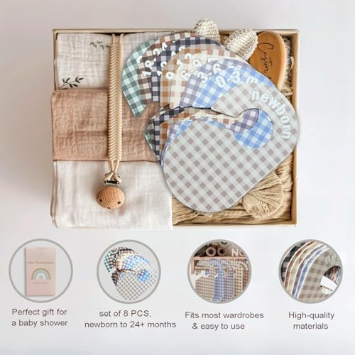 Baby Closet Divider, Baby Wardrobe Organizer, Double-Sided Pastel Gingham Design - Image 6