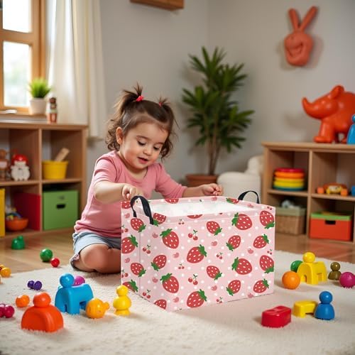 Rectangular Baby Girl Basket Kids Baby Storage Basket Storage Bin Organizer Box - Image 2