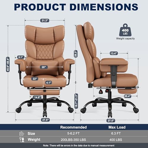 Misolant Big and Tall Office Chair - Image 3