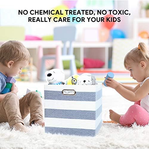 13x13x13 Storage Cubes Bins, Collapsible Fabric Bins 4Pack - Image 2