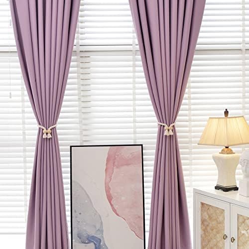 NICEEC 2 Pack Wooden Ball Magnetic Curtain Tiebacks Boho Home Decor Drape Tie - Image 5