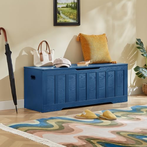 VANKILEY 51.2" Storage Chest Extra Large, Wooden Storage Bench - Image 5