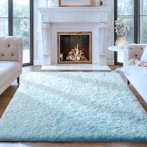Ophanie Light Blue Rug, Boys 4x6 Rugs by Ophanie