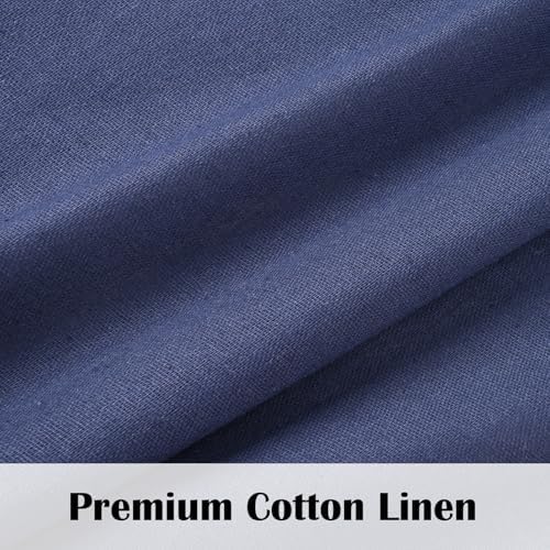 FRAMICS Boho Kitchen Curtains 24 Inch Length, Farmhouse Cotton Linen Tier - Image 4