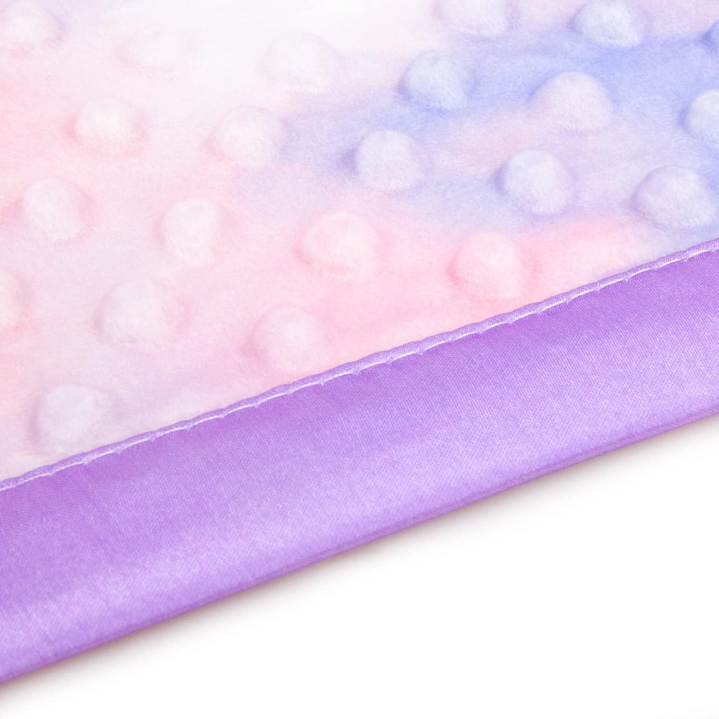 Silky Satin Baby Blanket for Girls Unique Tie Dye Minky Fabric with Soft Luxury Silk Silky Backing Toddlers Blanket for Sleeping Nursery Travel Decoration Purple 30 x 40 Inch