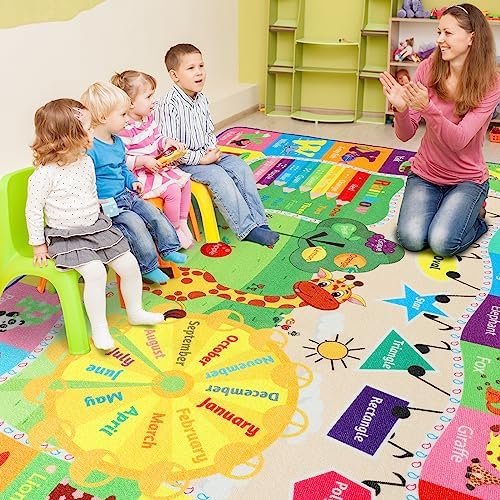 BENRON 4x6 Kids Rug for Playroom Classroom, Fun Play Mat - Image 4