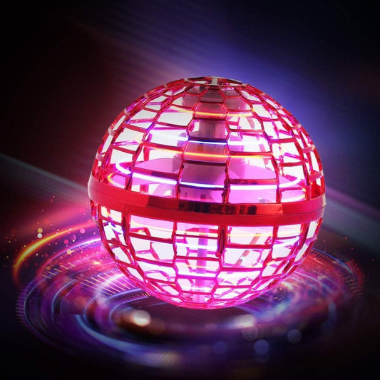 Flying Orb Ball Toy 2023 Galaxy Ball,Cosmic Globe Boomerang Hover Orb Ball, Galactic Fidget Spinner, Hand Drone Ball, Kids Toys for Boys Age 6 7 8 9 10 11 12 Boys Girls Cool, Red
