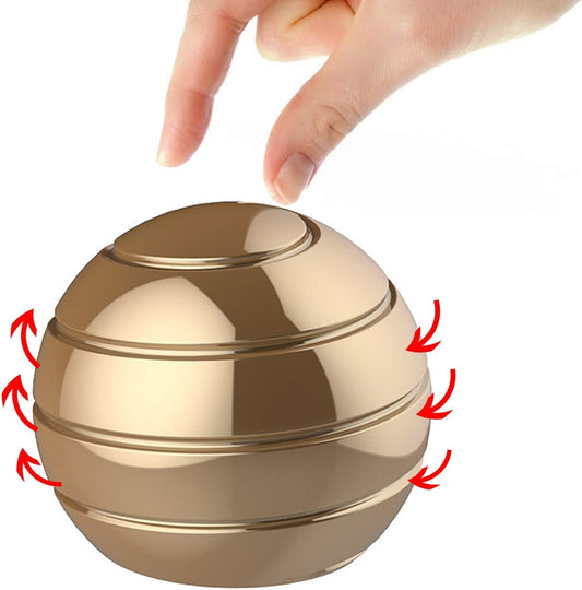 Kinetic Desk Toys,Full Body Optical Illusion Fidget Spinner Ball,Gifts for Men,Women,Kids Size 2.1"