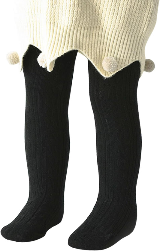 American Trends Baby Tights for Girls Cable Knit Cotton Leggings Newborn Pantyhose Soft Seamless Iinfant Stockings