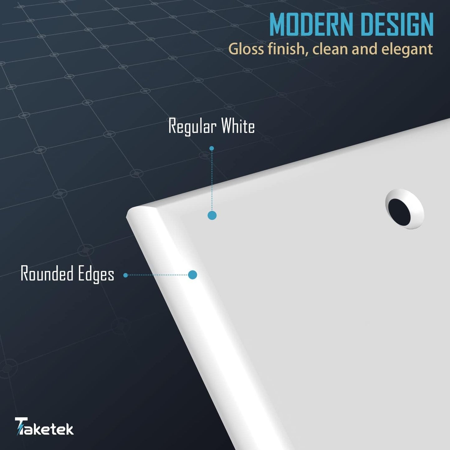 Blank Device Wall Plate, No Outlet Covers, Solid Electrical Cover Single Gang Face plate, Full Plate Cover, White, 20Pack, (YX-WP01-20PACK)