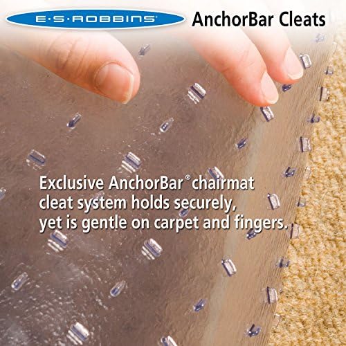 ES Robbins Extra High Pile Carpet Chair Mat, Rectangle 36"x48", Beveled Edge - Image 4