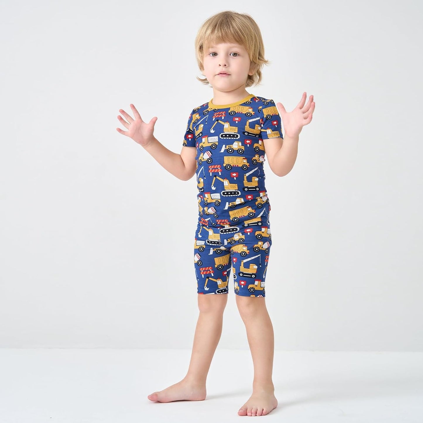 pureborn Baby Toddler Kids Viscose from Bamboo Pajamas Set Pjs 2pcs 18M-8Y
